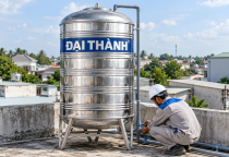 Cách Lắp Đặt Bồn Nước Đại Thành Trên Sân Thượng An Toàn Và Đúng Vị Trí
