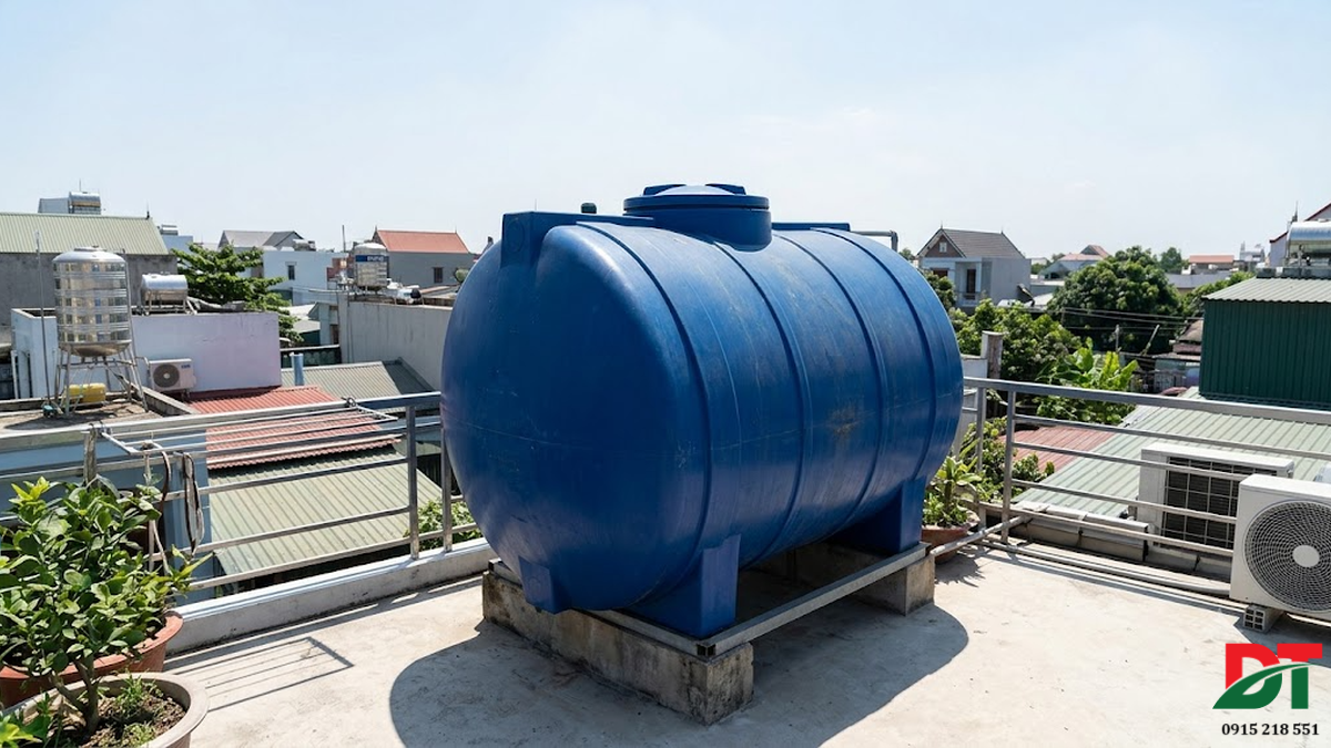 Tác động của ánh nắng mặt trời đối với bồn nước nhựa