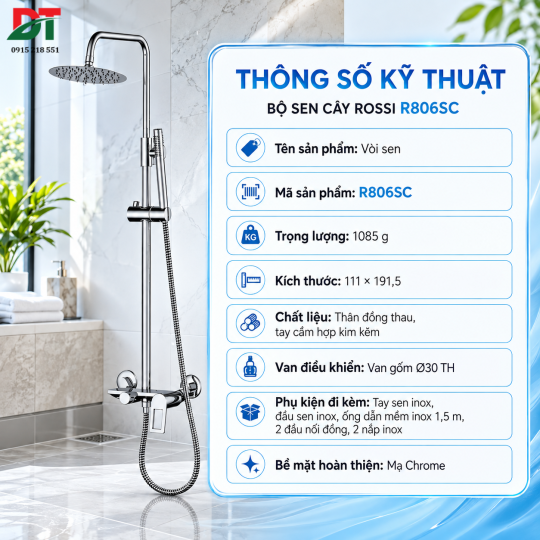 Bộ Sen Cây Rossi R806SC