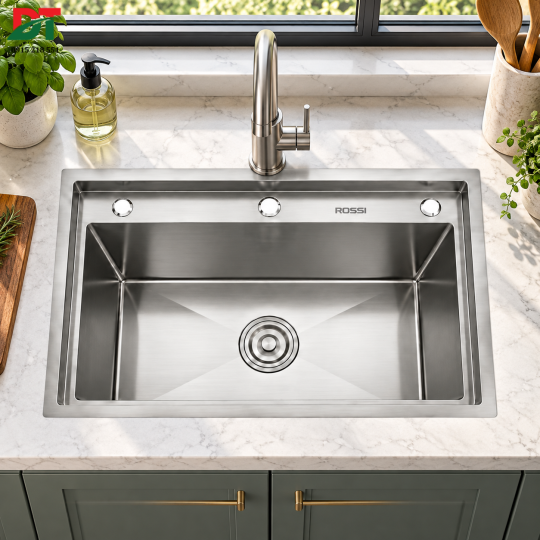 Chậu rửa inox 1 hố Rossi RL310H