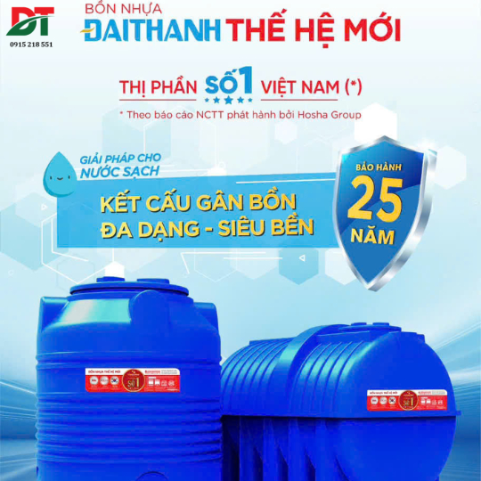 Bồn nhựa thế hệ mới