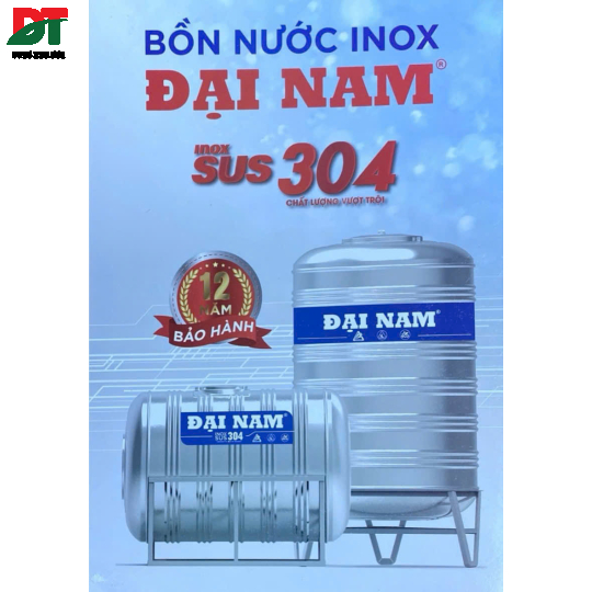 Bồn nước inox Đại Nam 1.000L Đứng